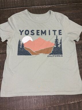 Zoe + Liv Sage Green Crewneck Graphic Tee